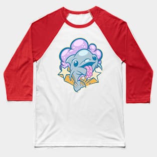 Space Dolphins Baseball T-Shirt